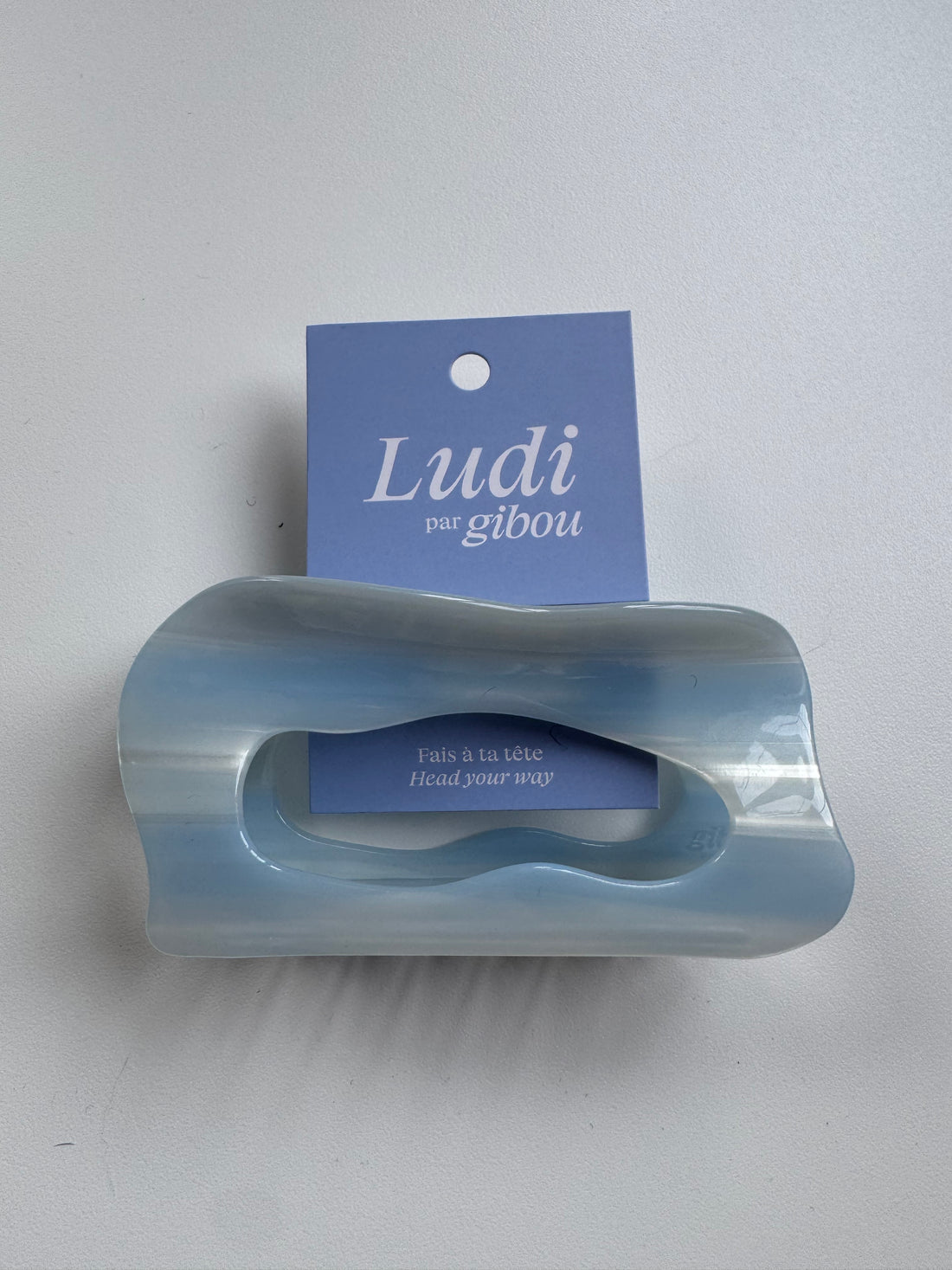 Imparfait - Pince en acétate bleu ciel Ludi