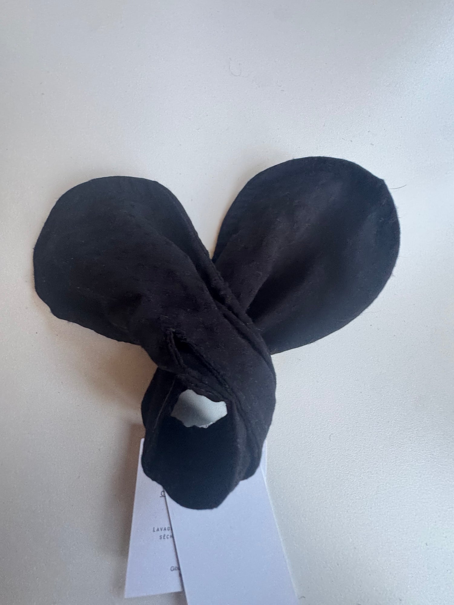 Échantillon - Accessoire à chignon dobby noir