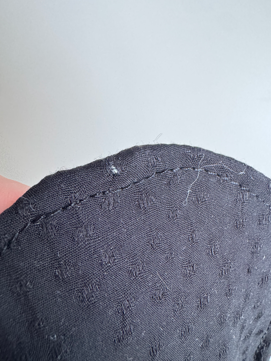 Échantillon - Accessoire à chignon noir dobby