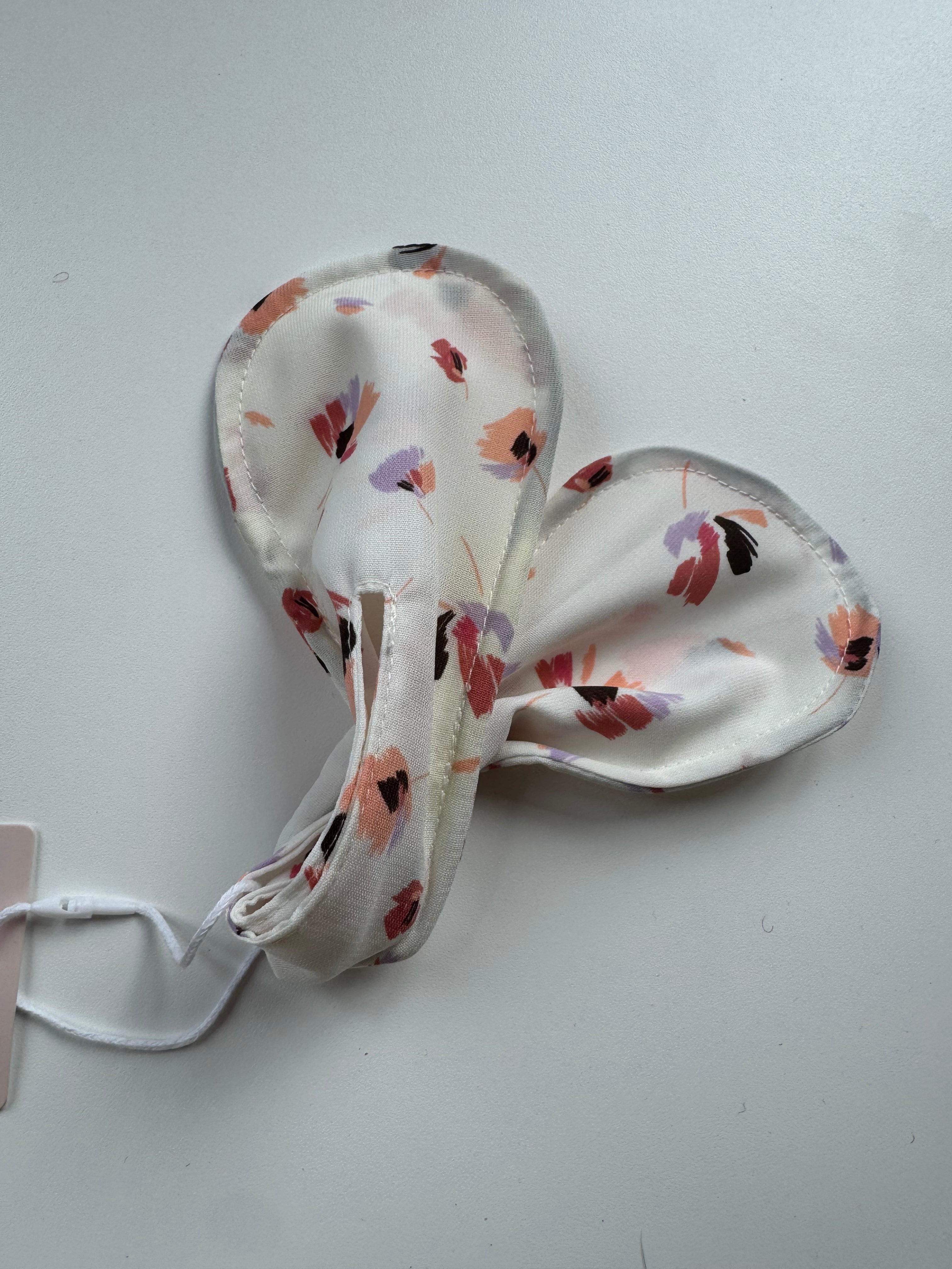 Échantillon - Accessoire à chignon blanc avec petites fleurs