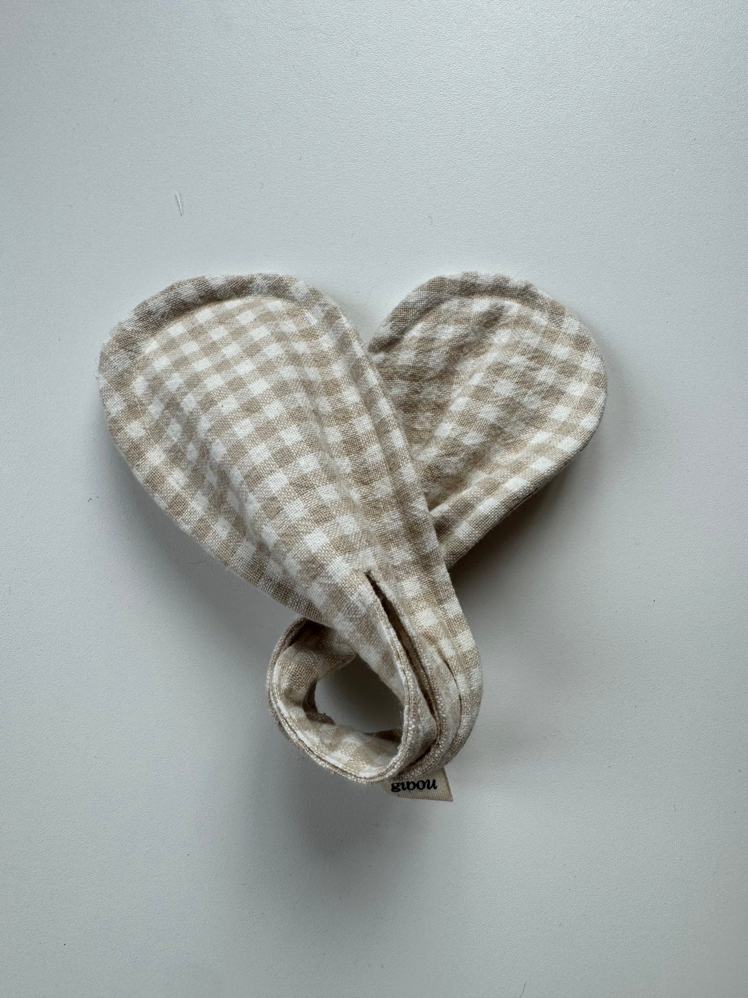 Échantillon - Accessoire à chignon jumbo à carreaux