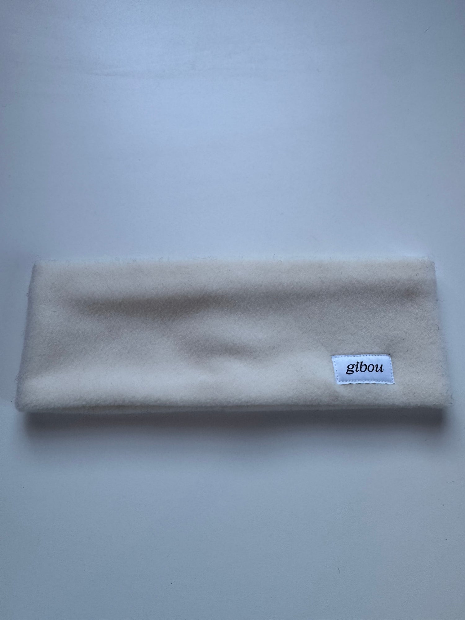 Échantillon - Bandeau en polaire blanc