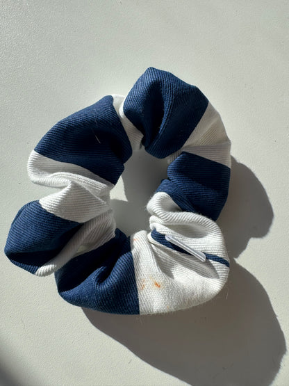 Imparfait - Chouchou rayé bleu et blanc