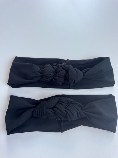 Échantillon - Bandeau 3 noeuds noir