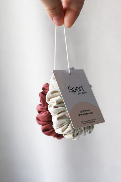 Échantillon - Duo mini chouchous sport beige