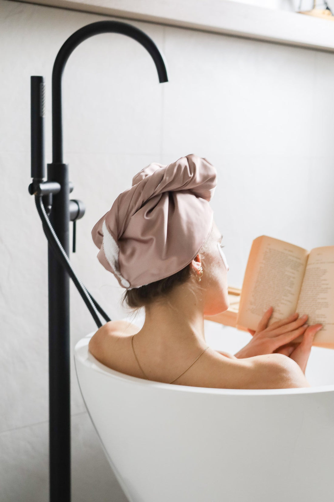 Serviette en bonnet pour les cheveux - gibou.ca