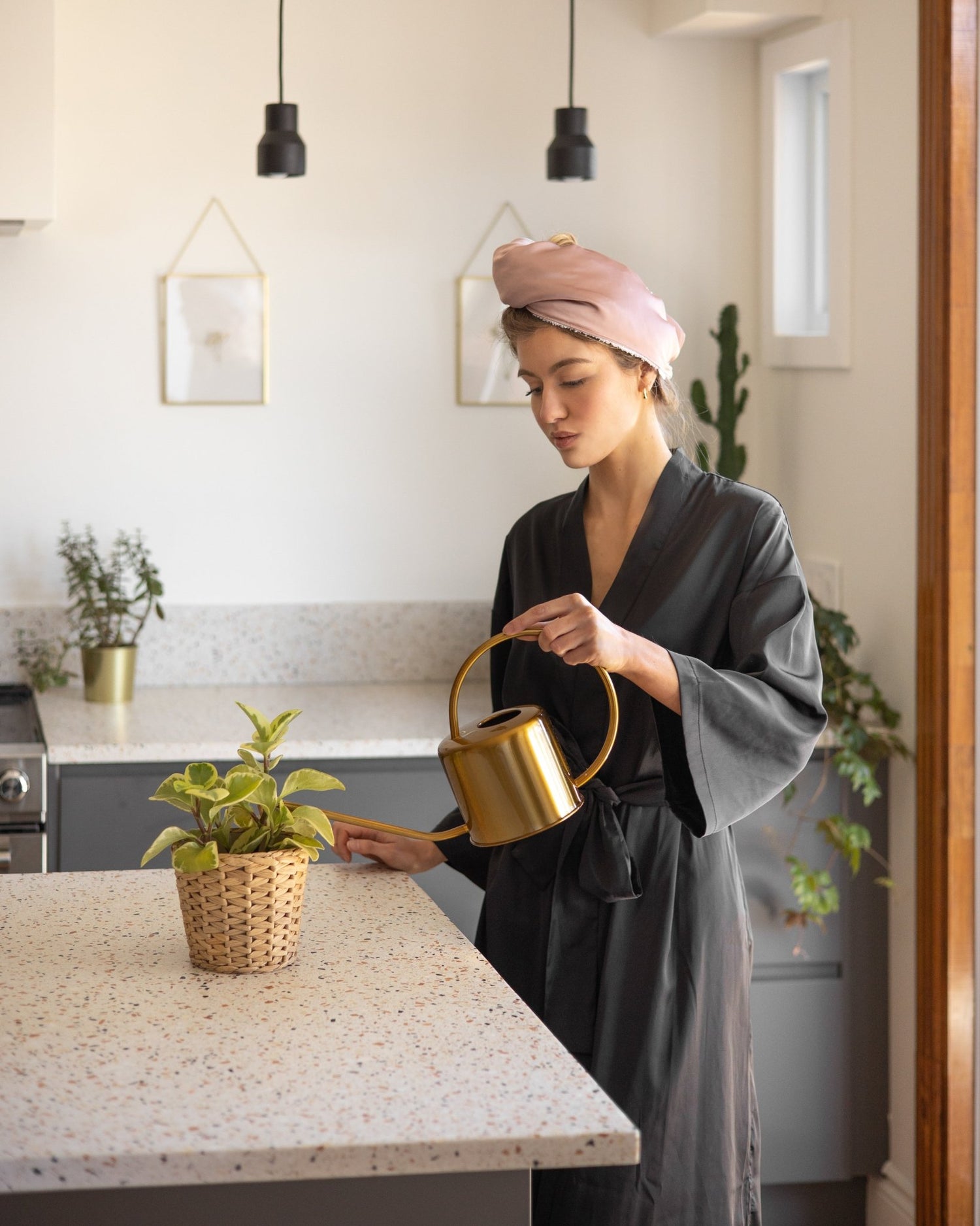 Serviette en bonnet pour les cheveux - gibou.ca