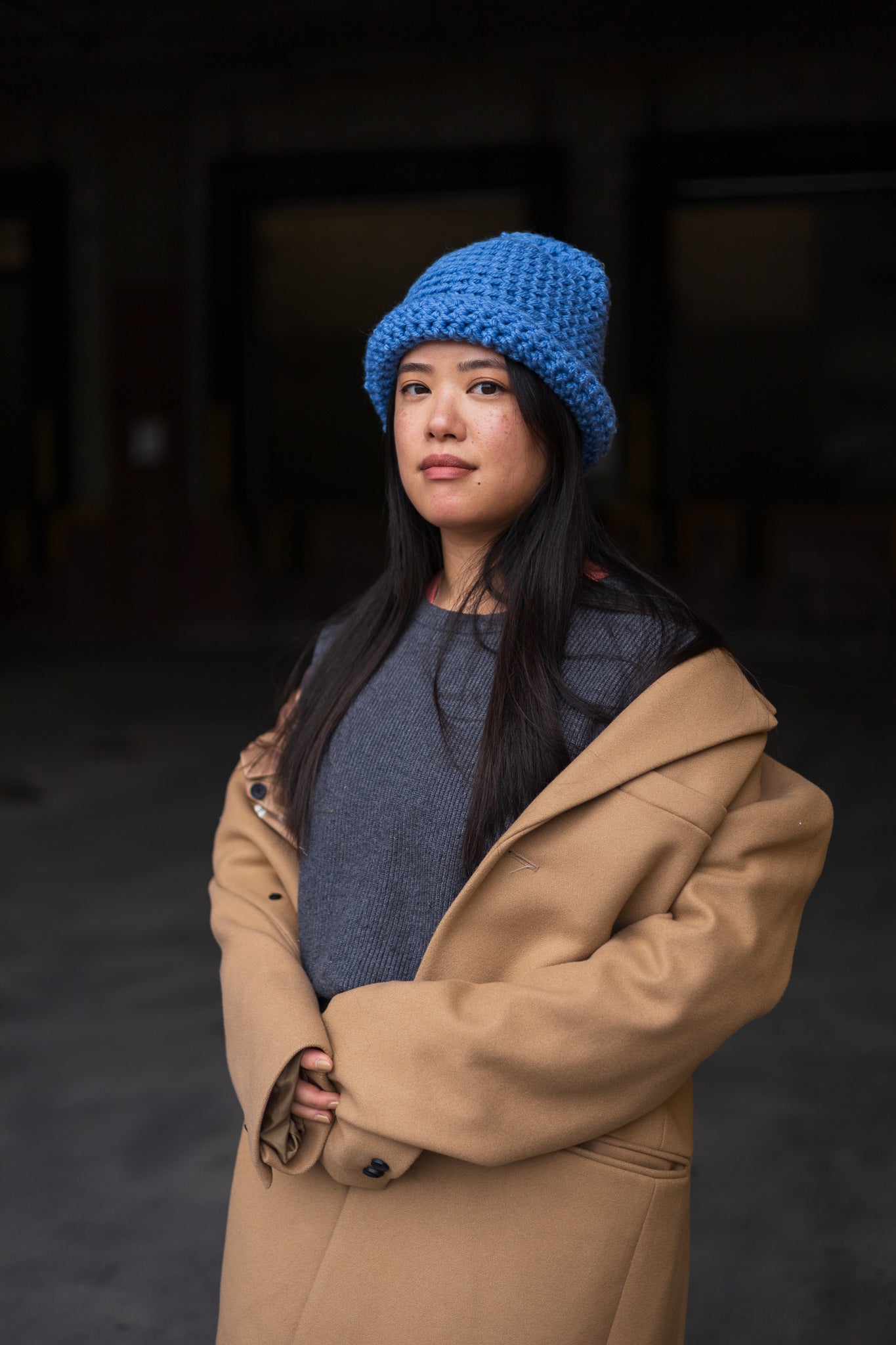 Échantillon - Tuque tricotée retournée