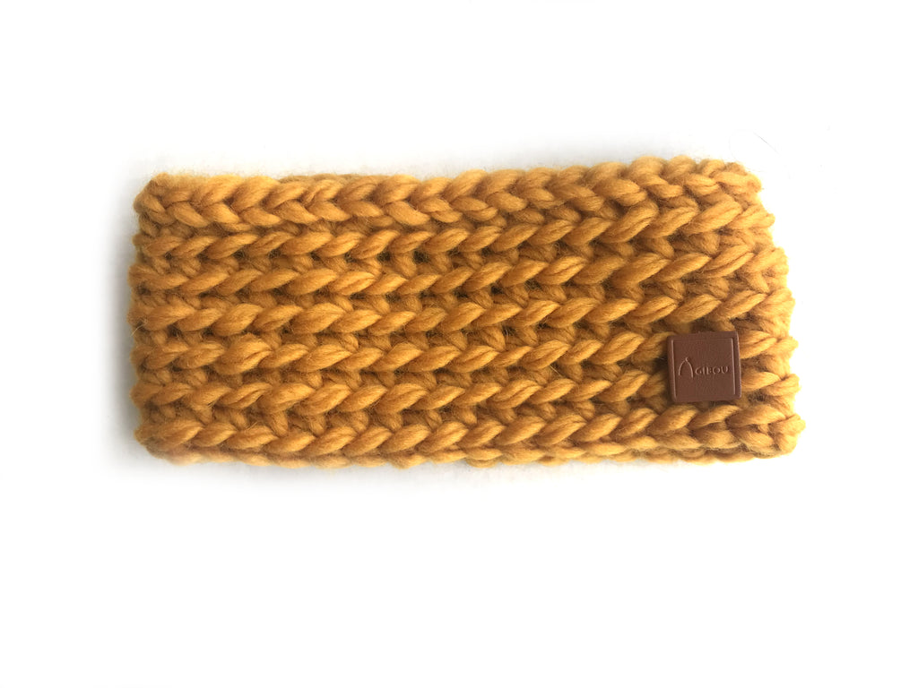 Bandeau tricoté à la main