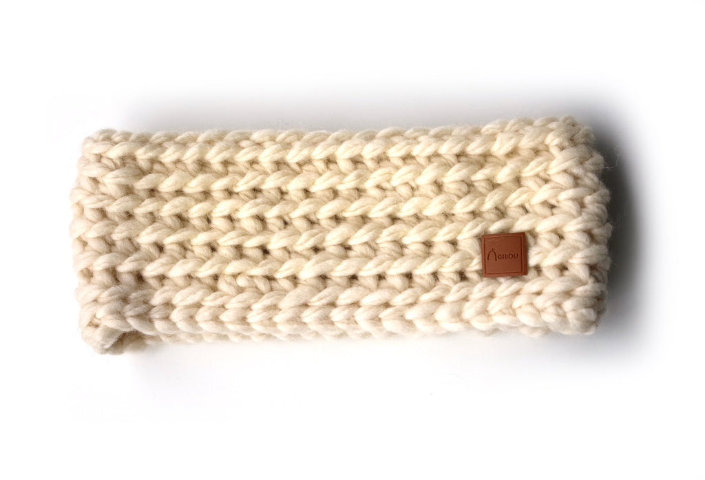 Bandeau tricoté à la main