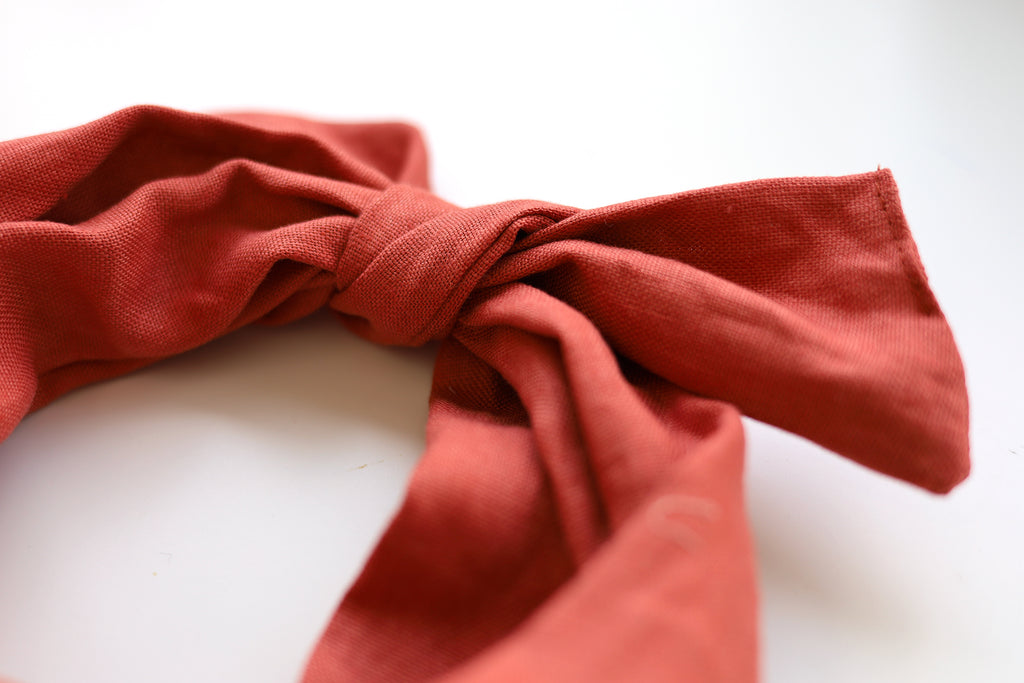 Bandeau à torsader en lin